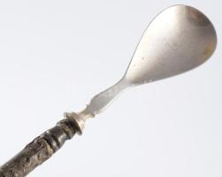 3 darab ezüst (Ag) neorokokó szervírozó, h: 32 cm alatt