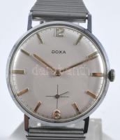 Doxa karóra, mechanikus, fém szíjjal, működik, d: 32 mm