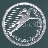 Egyiptom 1992. 5Ł Ag "Olimpia-kézilabda" T:PP Tanúsítvánnyal!