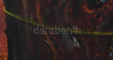 Neuberger István (1953-): Sültgalamb, 1992. Olaj, vászon. Jelzett. Fakeretben. 40x40 cm