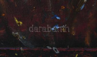 Neuberger István (1953-): Sültgalamb, 1992. Olaj, vászon. Jelzett. Fakeretben. 40x40 cm