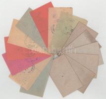 Vegyes, 15db-os diósgyőri papír vagy karton italbárca (bor, sör, fröccs, szóda), mind bélyegzéssel T...