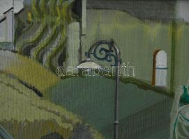 Neuberger István (1953-): Életkép I. Olaj, vászon. Jelzett. Fakeretben. 30x40 cm