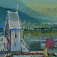 Neuberger István (1953-): Életkép II., 2005. Olaj, vászon. Jelzett. Fakeretben. 30x40 cm