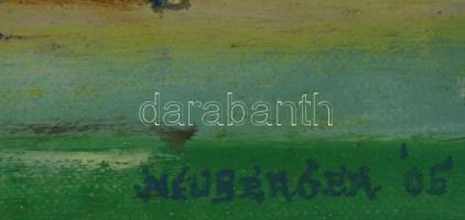 Neuberger István (1953-): Életkép II., 2005. Olaj, vászon. Jelzett. Fakeretben. 30x40 cm