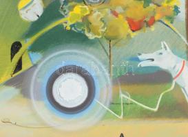 Neuberger István (1953-): Nofene, 1991-2026. Olaj, vászon. Jelzett. Fakeretben. 60x80 cm