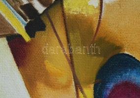 Neuberger István (1953-): Istálló ajtó, 1996. Olaj, vászon. Jelzett. Fakeretben. 64x76 cm