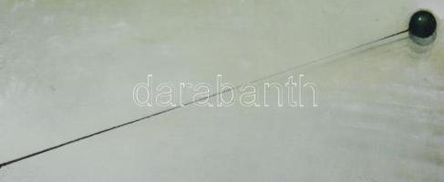 Neuberger István (1953-): Kalapács hajigáló, 2011. Olaj, farost. Jelzett. Fakeretben. 50x70 cm