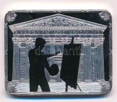 DN "Magyar Festészet Remekei - Madarász Viktor: Dózsa népe, 1868" ezüstözött Cu emlékérem ...