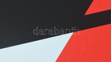 Georg Karl Pfahler (1926-2002): Geometrikus kompozíció (cím nélkül). Szitanyomat, papír, jelzett, sz...