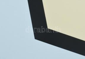 Georg Karl Pfahler (1926-2002): Geometrikus kompozíció (cím nélkül). Szitanyomat, papír, jelzett, sz...