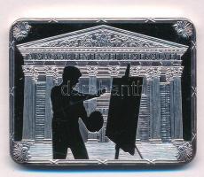 DN "Magyar Festészet Remekei - Benczúr Gyula: Mátyás fogadja a pápa követeit, 1915" ezüstö...