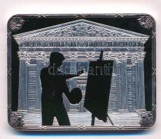 DN "Magyar Festészet Remekei - Székely Bertalan: Az egri nők, 1867" ezüstözött Cu emlékére...