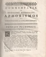Swieten, Gerard van: Commentaria in Hermanni Boerhaave Aphorismos de Cognoscendis et Curandis Morbis...