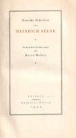 [Suso] Seuse, Heinrich: 
Deutsche Schriften. Ausgwählt und übertragen von Anton Gabele.
[Lipcse] L...