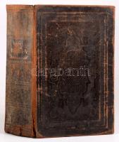 Szent Biblia. Ford.: Károli Gáspár. Bp., 1875, Brit és Külföldi Bibliatársulat. Kiadói vaknyomott, k...