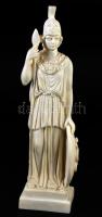Alabástrom Athéné szobor, m: 26 cm