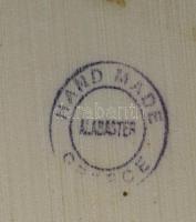 Alabástrom Athéné szobor, m: 26 cm