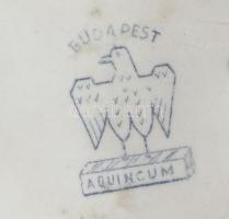 Aquincum csibepár. Jelzett, kézzel festett, hibátlan, m: 9,5 cm