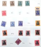 Deutsches Reich 1880-1923 240 db bélyeg rengeteg színváltozattal közte nagyon sok bevizsgált, szigná...