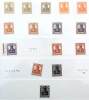 Deutsches Reich 1880-1923 240 db bélyeg rengeteg színváltozattal közte nagyon sok bevizsgált, szigná...