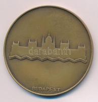 1930. "XII. Nemzetközi Építész Kongresszus / Budapest" kétoldalas bronz emlékérem (60mm) T...