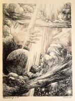 Haranghy Jenő (1894-1951): Biblia illusztrációk. Basel., 2008. Dachs. Bőrbe kötött díszkiadás 100 ós...