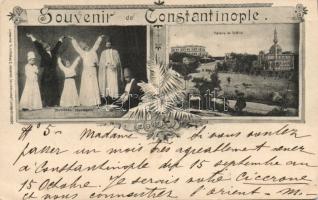 1899 Constantinople with the Yildiz Palace and Whirling dervishes (EK)