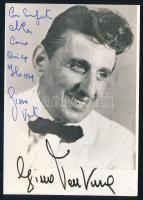 Gino Ventura olasz színész autográf aláírt fotója