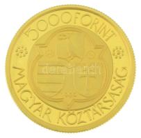1990. 5000Ft Au "Mátyás király" (6,99g/0.986) T:PP fo.
Hungary 1990. 5000 Forint Au &quot...