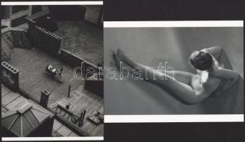 cca 1938 Munkácsi Márton (1896-1963) magyar - amerikai fotóriporter és fotóművész felvételei, 2 db modern nagyítás, jelzés nélkül, 21x15 cm