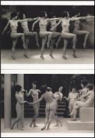 cca 1910 "Kecses mozdulatok", szolidan erotikus felvételek, 2 db modern nagyítás, jelzés nélkül, 15x21 cm