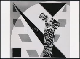 cca 1937 Kollázs, jelzés nélkül, 1 db modern nagyításon, 15x21 cm