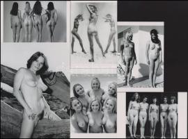 "Egy, kettő, három, négy, öt, hat modell, hat képen", szolidan erotikus felvételek, 6 db modern nagyítás, jelzés nélkül, 21x15 cm és 10x15 cm