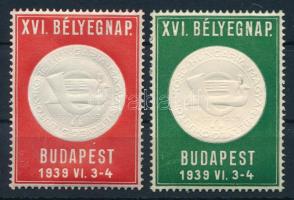 1939 XVI. Bélyegnap 2 db klf levélzáró