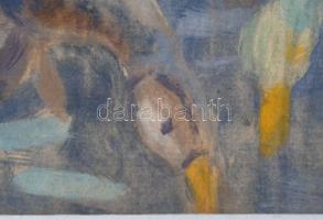 Hetényi Tibor (1891-1977): Fürdőző (női akt). Vegyes technika, papír, jelzés nélkül, paszpartuban, 5...