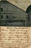 1899 Nagykanizsa, Községi elemi és polgári iskola. Fischel kiadása (ázott sarkak / wet corners)