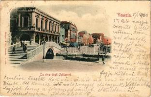 1900 Venezia, Venice; Riva degli Schiavoni. Stengel &amp; Co. 11589. / port (EK)