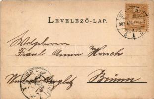 1902 Miskolc, Erzsébet tér, Kossuth szobor, Avasi templom. Ferenczi Károly kiadása (fl)