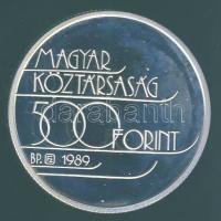 1989. 500Ft Ag "Téli olimpia-Albertville" T:PP Tanúsítvánnyal!