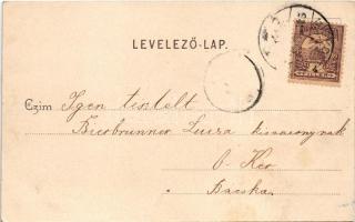 1901 Miskolc, Hámori tó. Gedeon A. kiadása (fl)