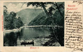 1900 Miskolc, Hámori tó. Gedeon András kiadása (fa)