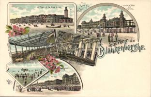 Blankenberge with Casino litho