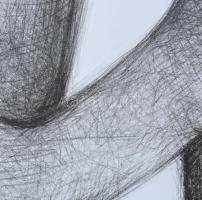 Visnyei Ilona (1959-): Cím nélkül. Litográfia, papír, jelzés nélkül, 50x70 cm