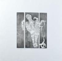 Voot Darja (-): Halál I, 2007. Aquatinta, rézkarc, papír, jelzett, 4/8 számozással. 27,5x24 cm