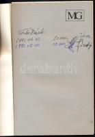 1993 Józsa Lajos szobrászművész autográf elszámolási bejegyzései a Műterem Galériának az ő kiállítását bemutató katalógusában. A katalógusból egy lap hiányzik