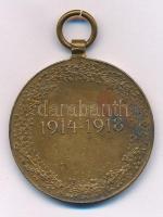 Ausztria 1932. "Osztrák Háborús Emlékérem" bronz kitüntetés mellszalag nélkül T:XF patina Austria 1932. "Great War Commemorative Medal" bronze decoration without ribbon C:XF patina