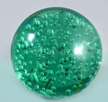 Buborékos anyagú nagyobb levélnehezék, szakított üveg, m: 8,5 cm