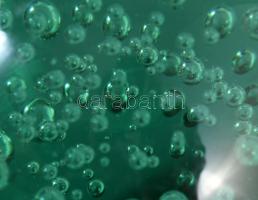 Buborékos anyagú nagyobb levélnehezék, szakított üveg, m: 8,5 cm