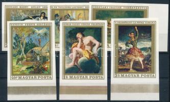 1969 Festmények (VI.) ívszéli vágott sor az 5Ft nélkül